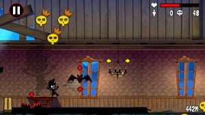 A screenshot from the new IOS version of the 80's classic: Haunted House